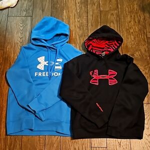 2 women's under armour hoodies Size medium